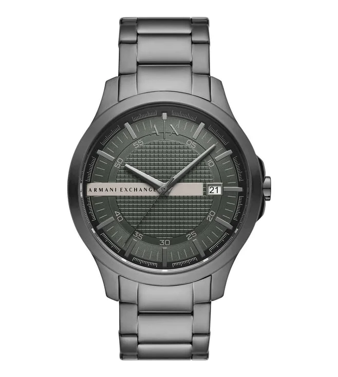 smartwatch with health tracking capabilities-Armani Exchange Analog Watch for Men AX2455