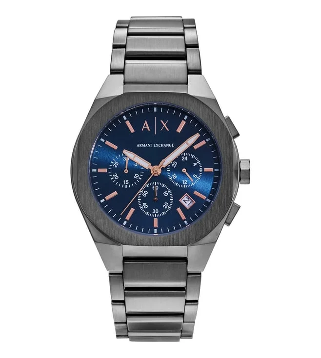 smartwatch with real-time sports data-Armani Exchange Chronograph Watch for Men AX4182