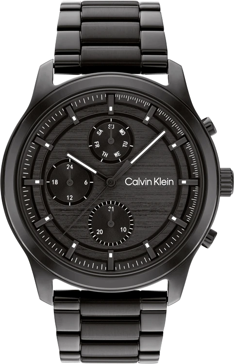 luxury men’s watch with leather band-Calvin Klein  Men's Stainless Steel Chronograph Watch 25200209