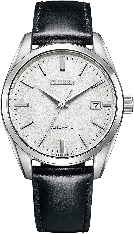 classic men’s automatic chronograph watch-Citizen Collection Automatic Silver Leaf Lacquer Silver Dial NB1060-04A