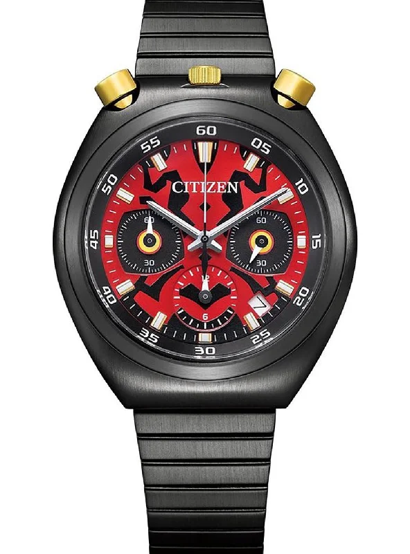 stylish men’s digital watch with heart rate-CITIZEN RECORD LABEL TSUNO(BULLHEAD) CHRONO "DARTH MAUL" AN3668-55W LIMITED EDITION JAPAN MOV'T JDM