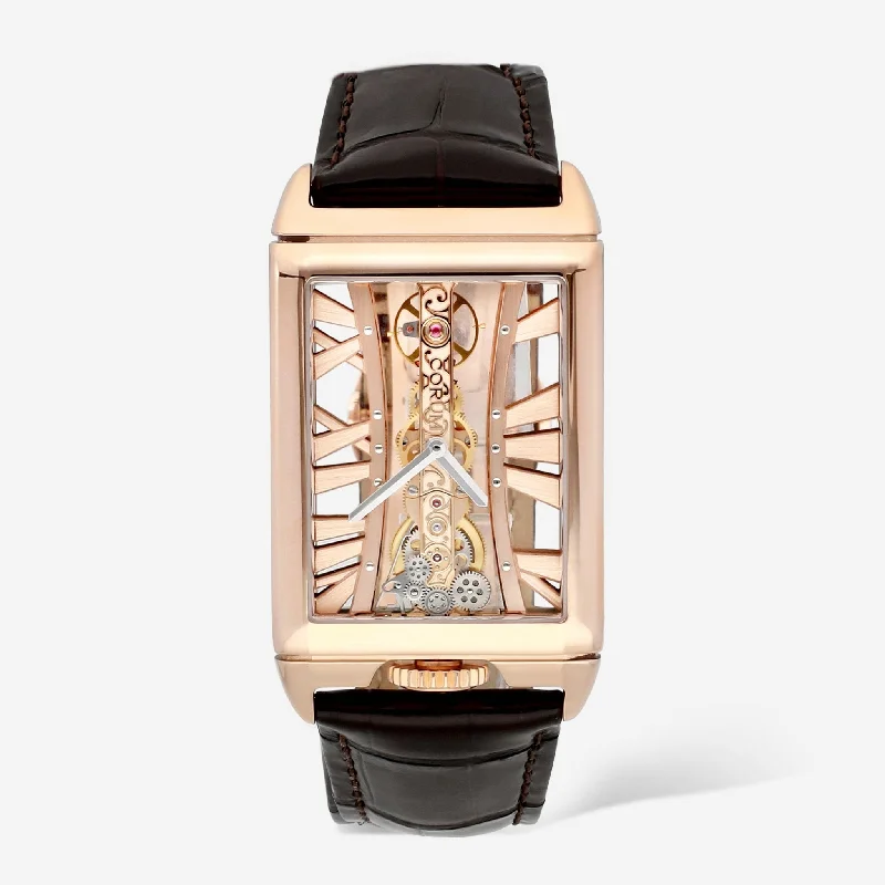 men’s automatic wristwatch with gold accents-Corum Golden Bridge 18K Rose Gold Manual Wind Men's Watch B113/03044