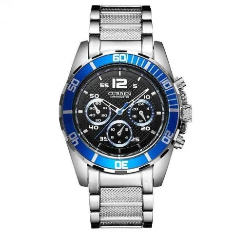 stylish men’s digital watch with heart rate-Curren Men's Business Fashion Watch (Dial 4.3cm) - CUR200