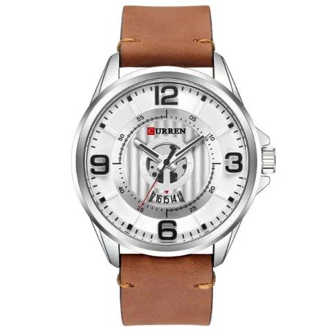 men’s high-end leather strap wristwatch-Curren Men's Classic Fashion Watch (Dial 4.5cm) - CUR 156