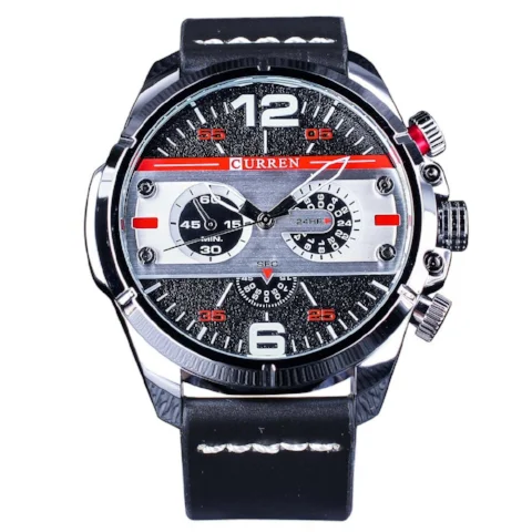 smartwatch with real-time heart rate tracking-Curren Men's Racing Sports Watch (Dial 4.8cm) - CUR 134