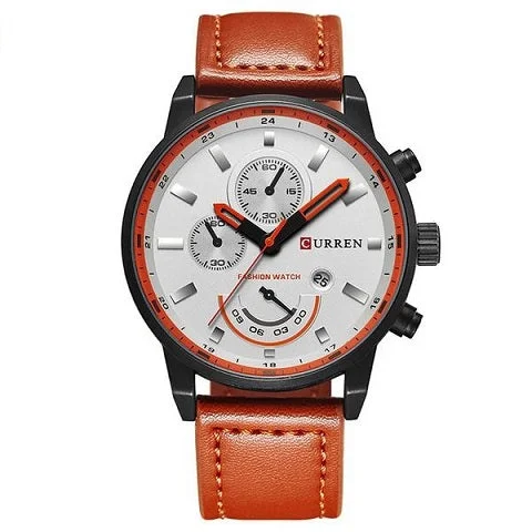 men’s automatic watch with leather strap-Curren New Men's Fashion Watch (Dial 4.3cm) - CUR 178