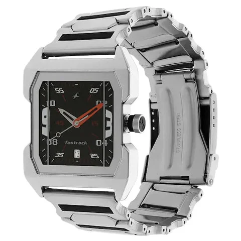 smartwatch with long battery life-Party Analog Stainless Steel Men