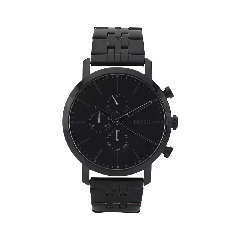 advanced smartwatch with advanced tracking-Fossil Luther Analog Black Dial Men's Watch-BQ2330