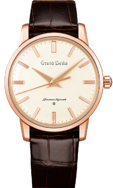 waterproof sport watch for athletes-Grand Seiko Elegance Collection 140th Anniversary Manual Winding 18K Rose Gold Limited Edition SBGW260