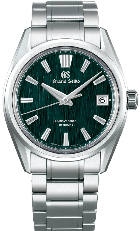 digital smartwatch for fitness tracking-Grand Seiko Evolution 9 Collection Automatic Hi-Beat 36000 Green Birch SLGH011