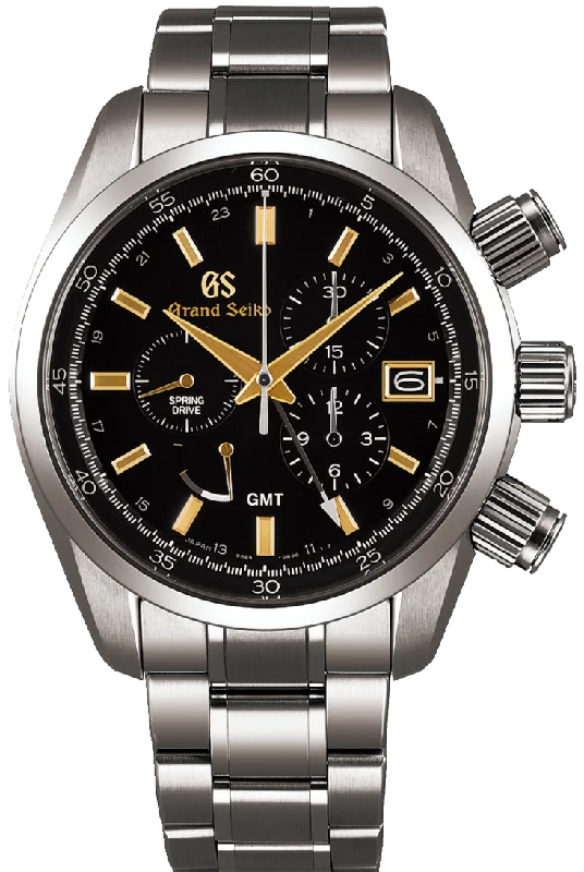 smartwatch with health tracking capabilities-Grand Seiko Sport Collection Titanium 9R Spring Drive GMT Chronograph SBGC205