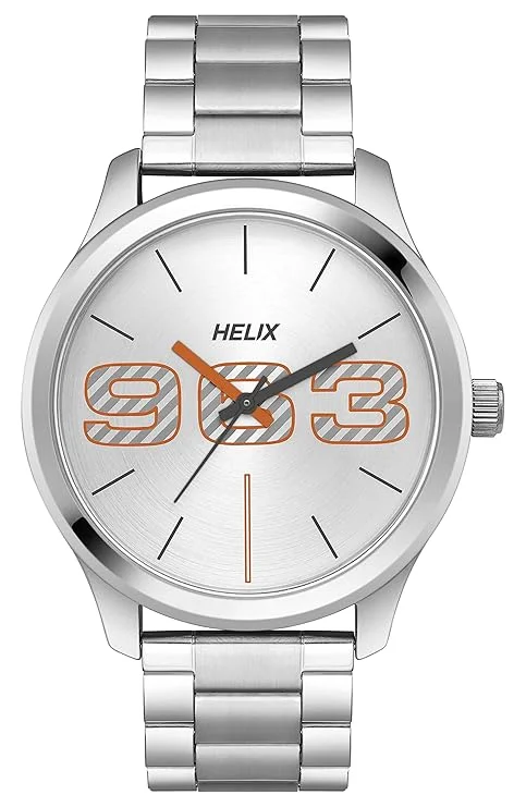 classic men’s automatic chronograph watch-Helix Analog Silver Dial Men's Watch-TW043HG00