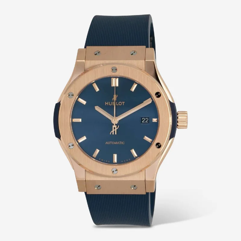 smart watch with AI-based fitness analysis-Hublot Classic Fusion 18K Rose Gold Automatic Men's Watch 542.OX.7180.RX