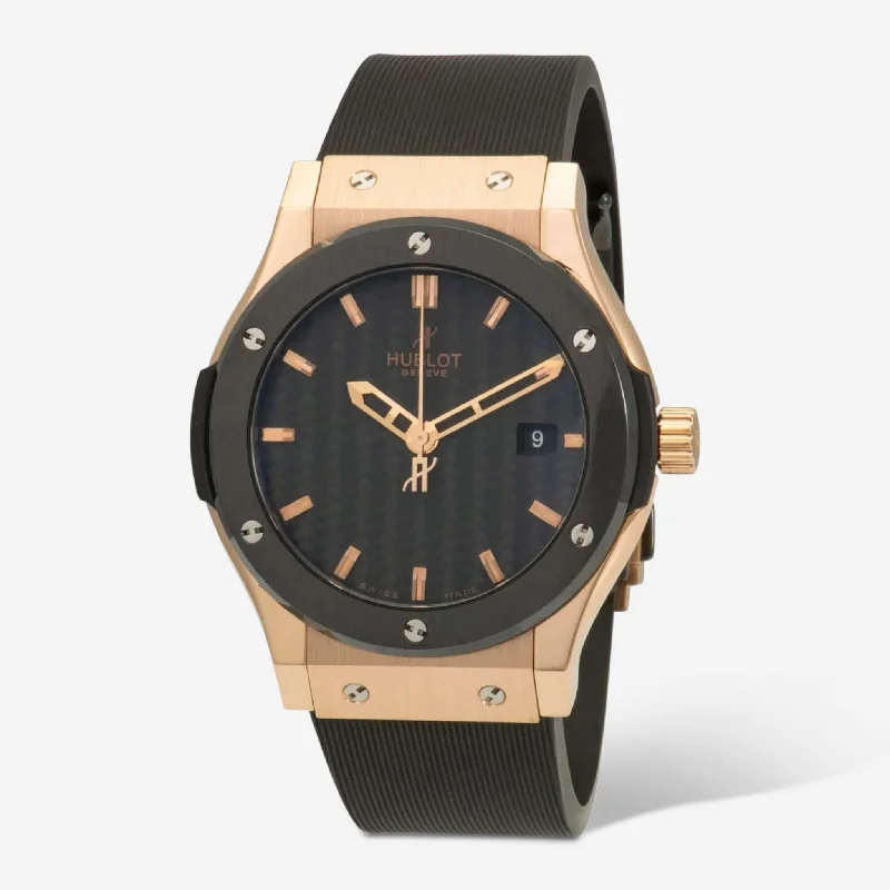 smartwatch with sleep cycle tracking-Hublot Classic Fusion 18K Rose Gold Automatic Men's Watch 542.PM.1780.RX