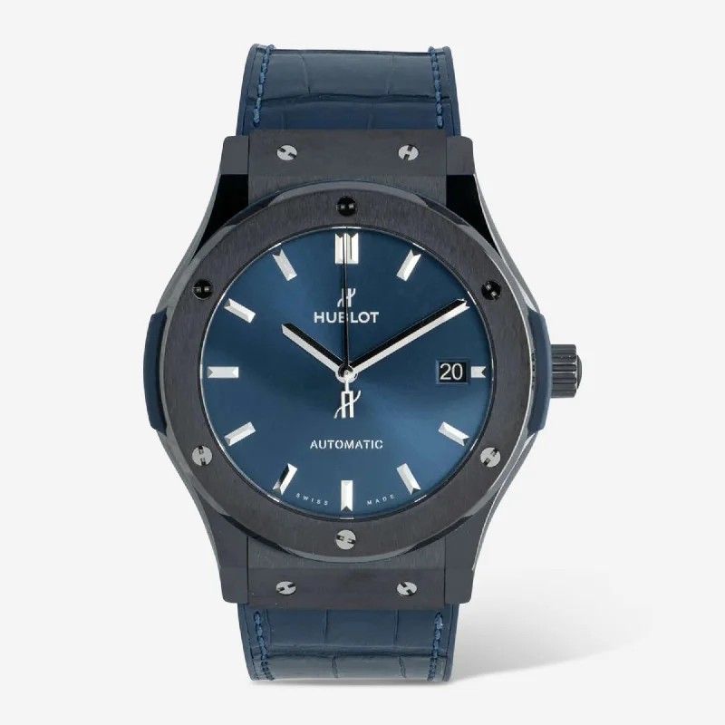 smartwatch with oxygen saturation monitor-Hublot Classic Fusion Ceramic Automatic Men's Watch 511.CM.7170.LR