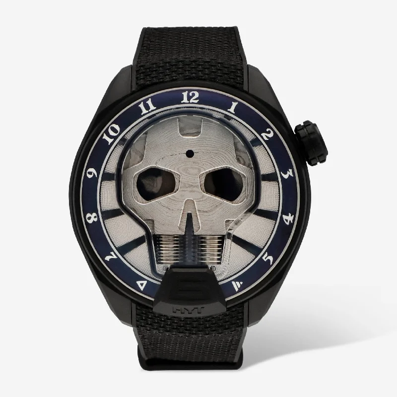 men’s casual analog wristwatch-HYT Skull Bad Boy Limited Edition Manual Wind Men's Watch H00492