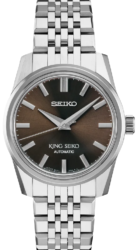 classic men’s automatic chronograph watch-King Seiko KSK Series Mechanical Automatic Brown SPB285 (SDKS007)