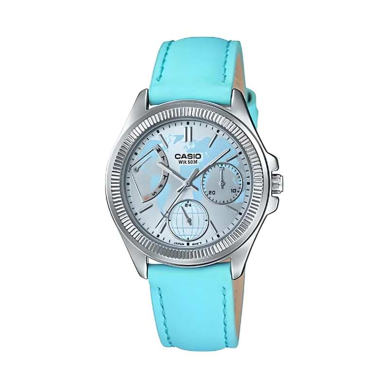 men’s high-end leather strap wristwatch-LTP-2089L-2A