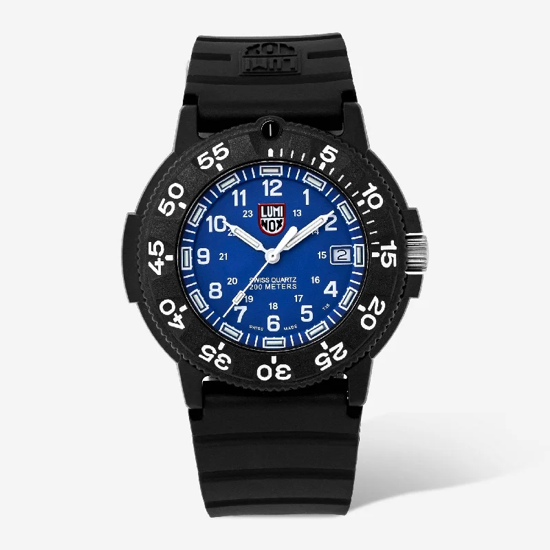 classic men’s automatic chronograph watch-Luminox Navy SEAL 3000 Series Blue Dial 43mm Quartz Men's Watch XS.3003.F