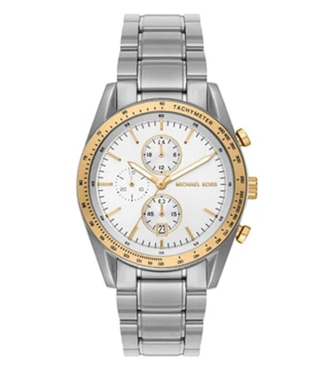 men’s luxury leather strap automatic watch-Michael Kors Accelerator Chronograph Watch for Men MK9112