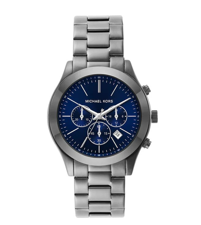 smartwatch with real-time sports data-Michael Kors Slim Runway Chronograph Watch for Men MK8987