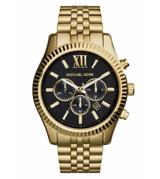 smartwatch with advanced pedometer-Michael Kors Lexington Chronograph Watch for Men MK8286