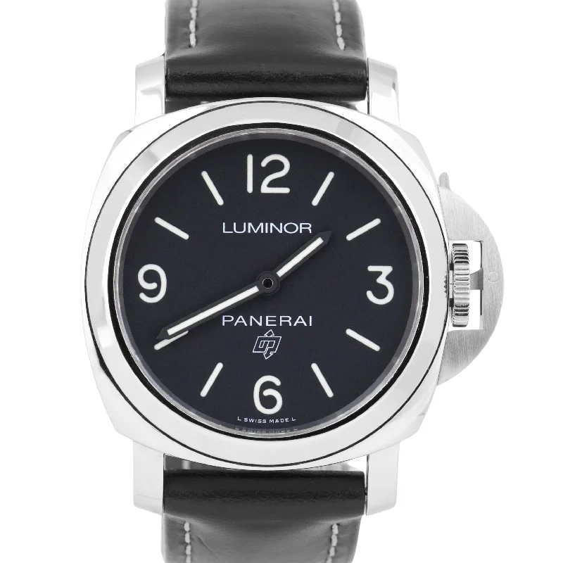 smartwatch with real-time sports data-MINT Panerai Luminor Base PAM 773 Stainless Steel Black Manual 44mm PAM00773