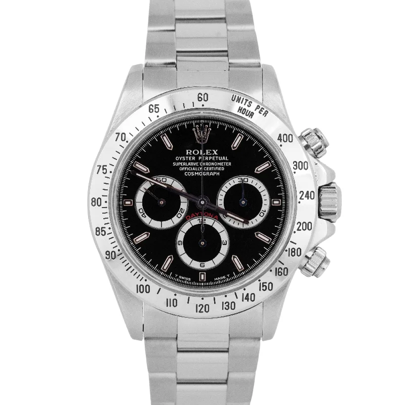 smartwatch with voice call function-MINT TRITINOVA Rolex Daytona Cosmograph BLACK Stainless Steel 40mm 16520 Watch