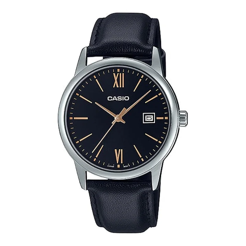 men’s wristwatch with sapphire crystal-MTP-V002L-1B3