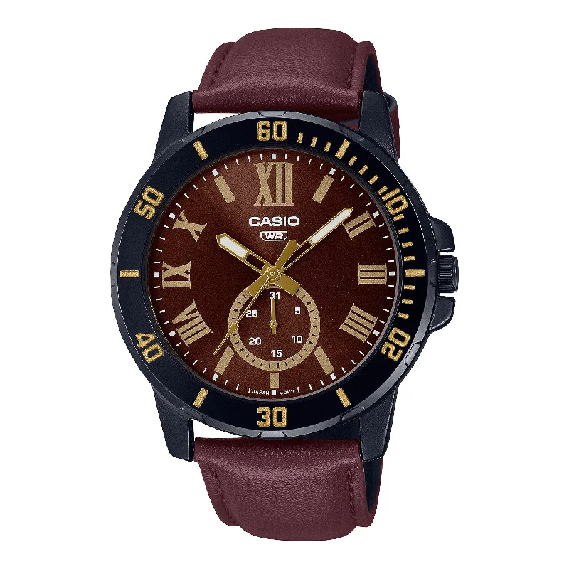 men’s rugged digital chronograph watch-MTP-VD200BL-5B