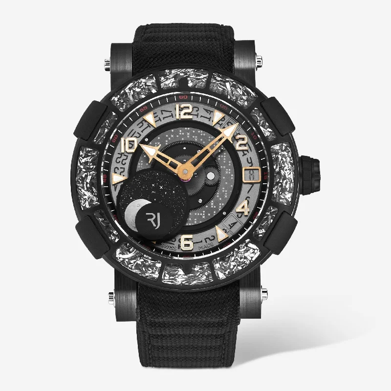 luxury men’s watch with leather band-Romain Jerome Arraw 6919 Limited Edition Ceramic Moon Phase Automatic Men's Watch 1S45L.CZCR.8823.PR.ASN19