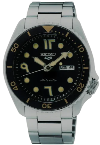 smartwatch with goal setting for fitness-Seiko 5 Sports SKX Sports Style Automatic Arabic Numeric Black-Dial SRPF89