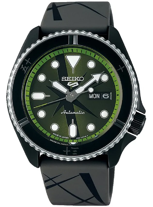 smartwatch with customizable watch faces-SEIKO 5 SPORTS ONE PIECE LIMITED EDITION ZORO SBSA153 MADE IN JAPAN JDM