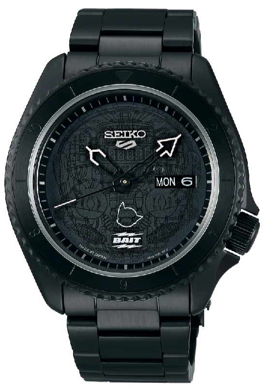 smartwatch with health tracking capabilities-Seiko 5 Sports X BAIT Astro Boy Automatic Limited Edition SBSA147