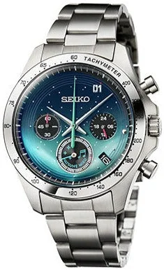 men’s sport wristwatch with GPS-Seiko X Hatsune Miku's 16th Birthday Collaboration Limited Edition Quartz Chronograph