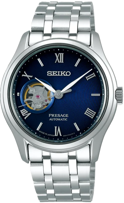 smartwatch with sleep quality analysis-Seiko Presage Japanese Garden Series Automatic Navy Blue SSA411 (SARY173)