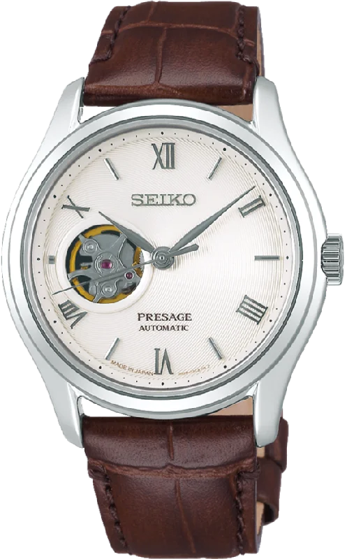 men’s automatic watch with leather strap-Seiko Presage Japanese Garden Series Automatic SSA413 (SARY175)