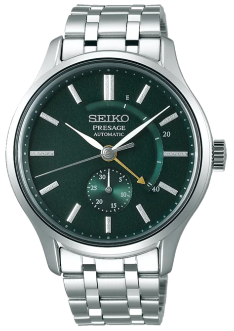 digital wristwatch with fitness stats-Seiko Presage Japanese Garden Series Automatic Green Dial SSA397 (SARY145)