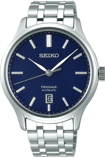 classic men’s automatic chronograph watch-Seiko Presage Japanese Garden Series Automatic Navy Blue SRPD41 (SARY141)