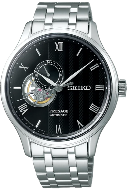 high-quality digital sports wristwatch-Seiko Presage Japanese Garden Series Mechanical Automatic Black Dial SSA377