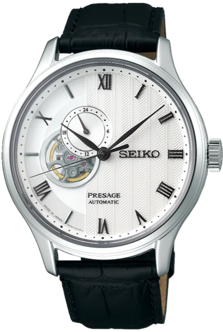 smartwatch with step counter and calorie tracker-Seiko Presage Japanese Garden Series Automatic White Dial SSA379