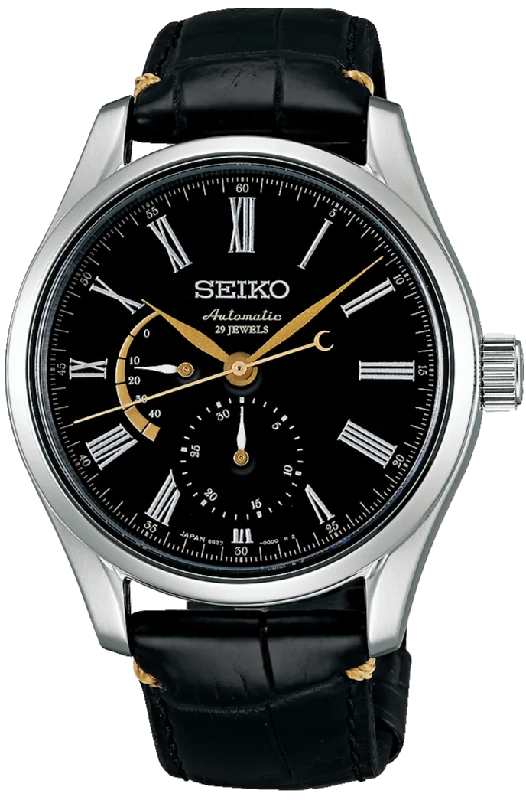 men’s casual analog wristwatch-Seiko Presage Craftsmanship Series Mechanical Automatic Special Urushi Black-Dial SARW013