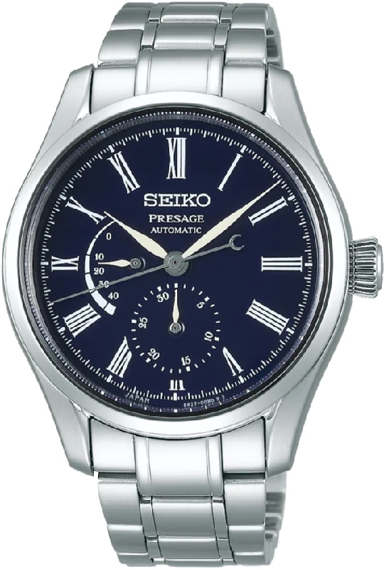 smartwatch with remote camera shutter-Seiko Presage Craftsmanship Series Mechanical Automatic Arita Enamel Blue Dial SPB091 (SARW047)