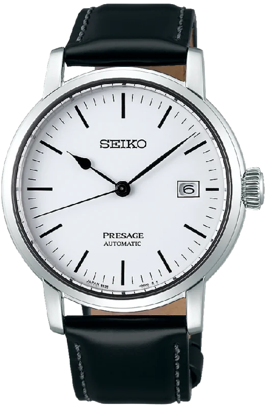 lightweight fitness smartwatch for men-Seiko Presage Craftsmanship Series Riki Watanabe Enamel Dial Automatic SPB113 (SARX065)