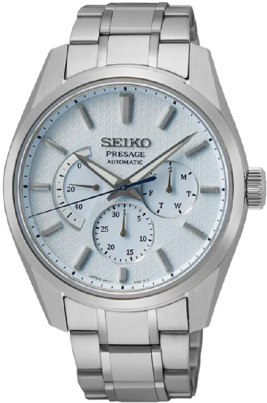 smartwatch with advanced workout tracking-Seiko Presage Sharp Edge Series Automatic Multi-hand Dial SPB305