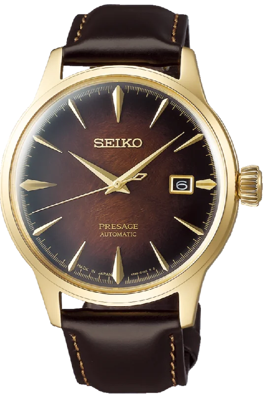 smartwatch with sleep quality analysis-Seiko Presage Cocktail Time Series The Old Fashioned Limited Edition SRPD36 (SARY134)