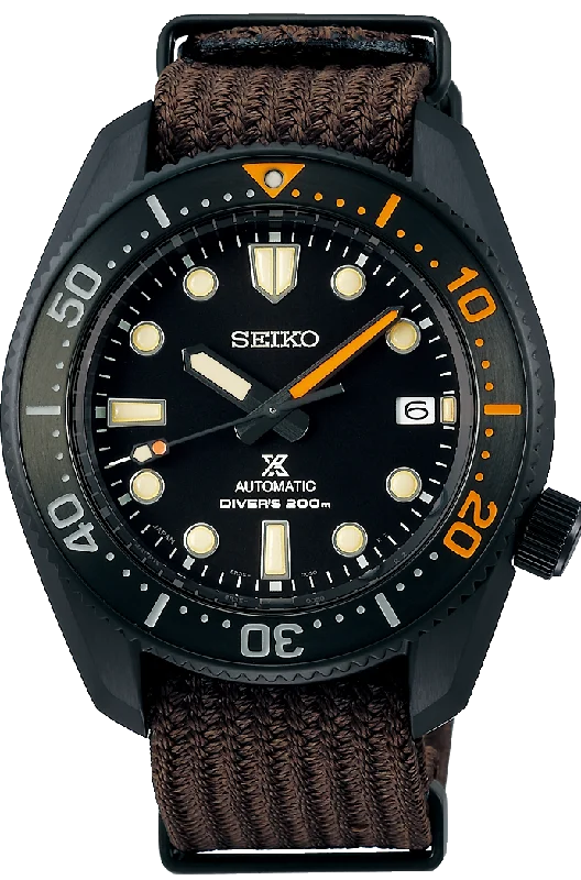 smartwatch with remote camera shutter-Seiko Prospex 2022 The Black Series Limited Edition 1968 Diver's Modern Re-interpretation Automatic 200M SPB255 (SBDC155)