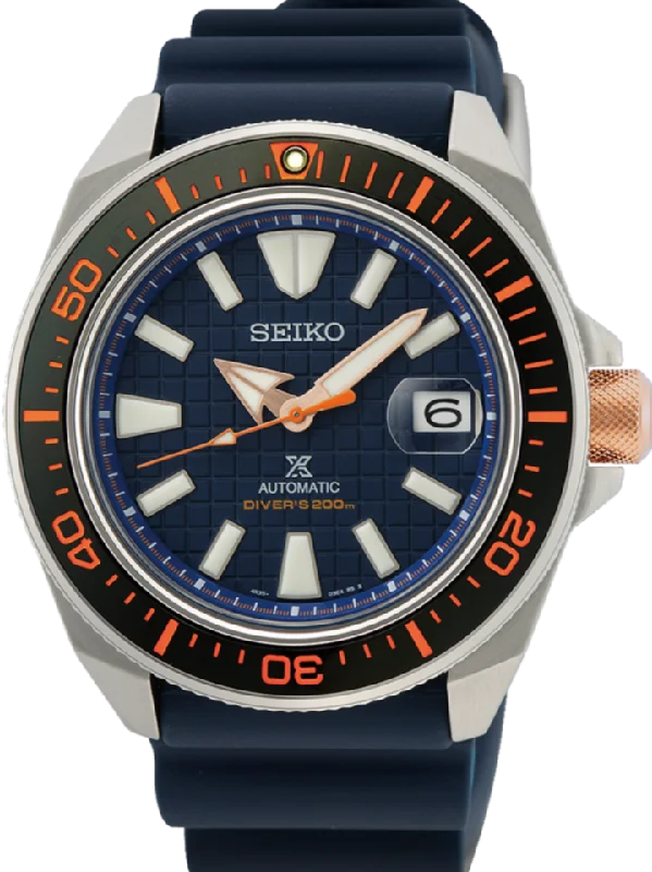 smart watch with AI-based fitness analysis-Seiko Prospex Automatic 200M Diver 2021 "Save the Ocean" Asia Limited Edition King Samurai SRPH43