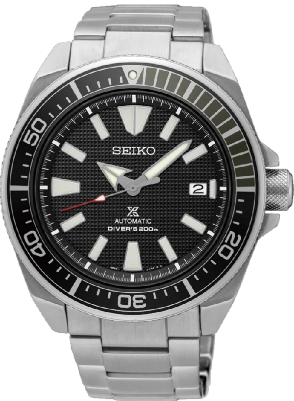 smartwatch with health insights and tips-Seiko Prospex Automatic 200M Diver Samurai SRPB51