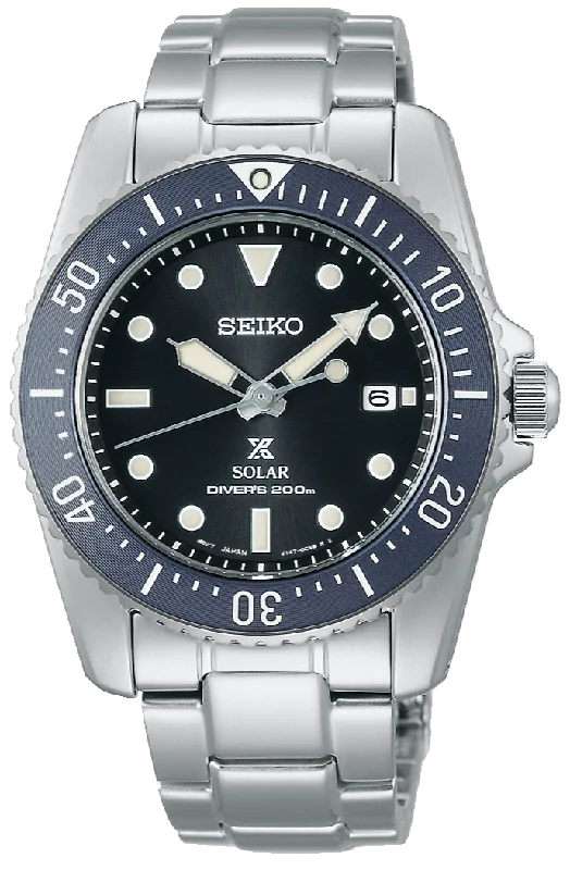 smartwatch with real-time heart rate tracking-Seiko Prospex Compact Solar Scuba 200M Diver SNE569 (SBDN069)